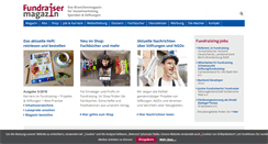 Desktop Screenshot of fundraiser-magazin.de